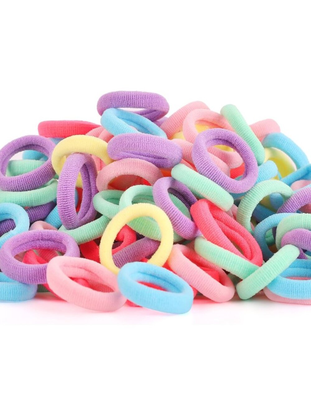 200 Pack No Damage Hair Ties for Baby, Toddlers & Girls - Soft Elastic Bands